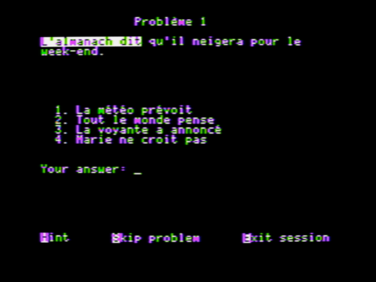 French Achievement III: Grammar screenshot 4 of 4