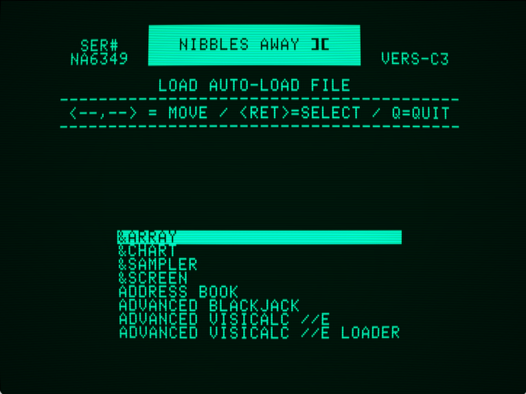 Nibbles Away ][ Auto-Load Files