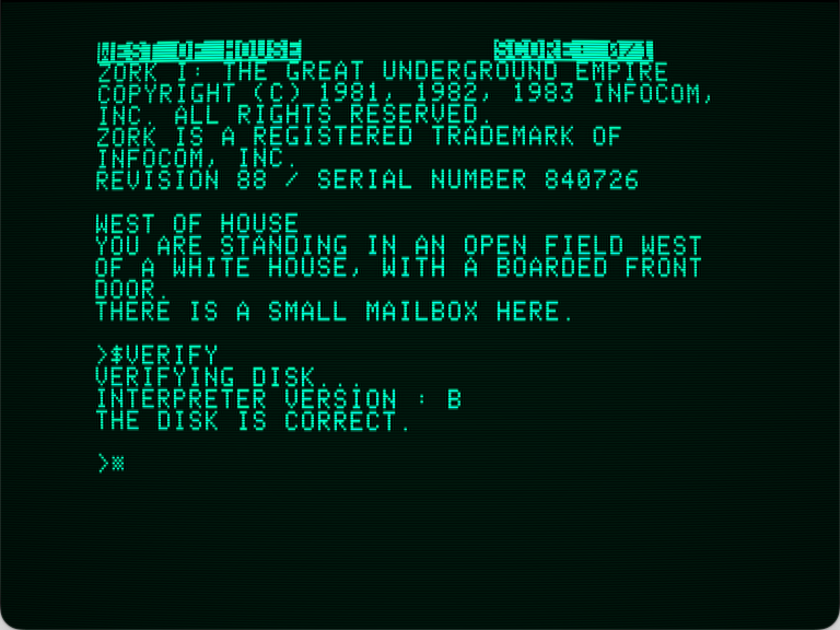 Zork I: The Great Underground Empire screenshot 2 of 3