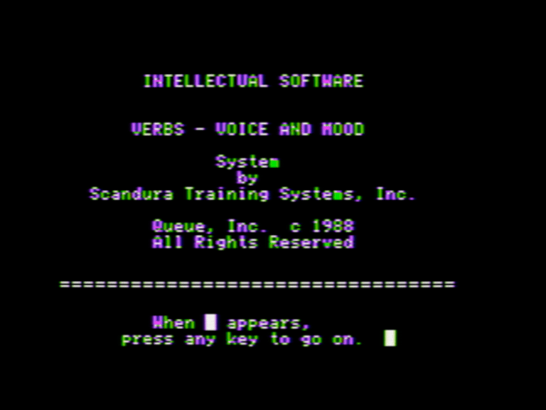 Verbs: Voice and Mood screenshot 1 of 3