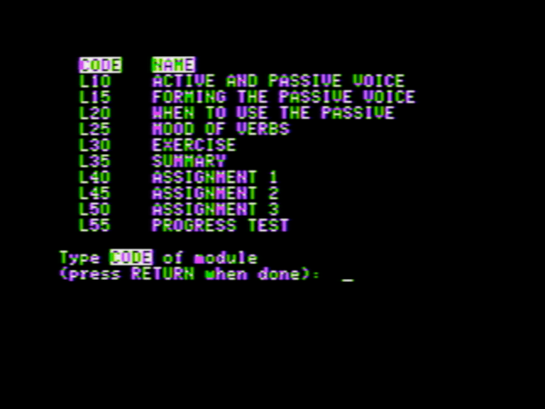 Verbs: Voice and Mood screenshot 2 of 3