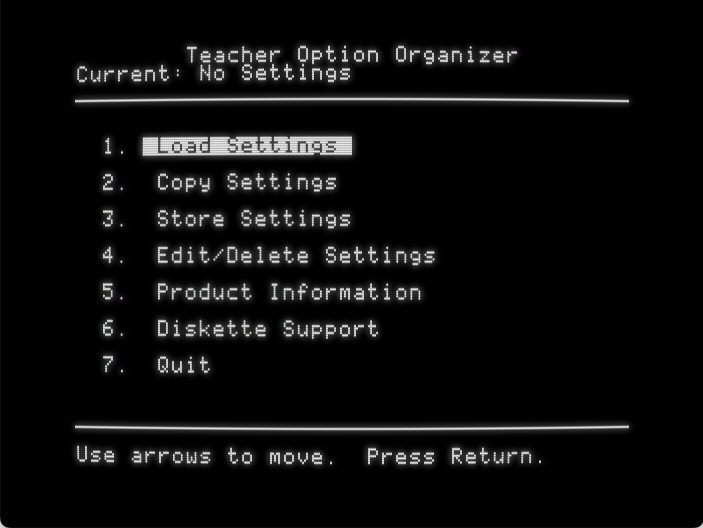Teacher Option Organizer screenshot 2 of 4