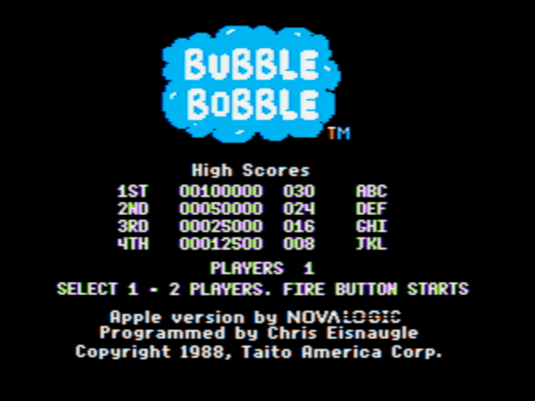 Bubble Bobble screenshot 1 of 3