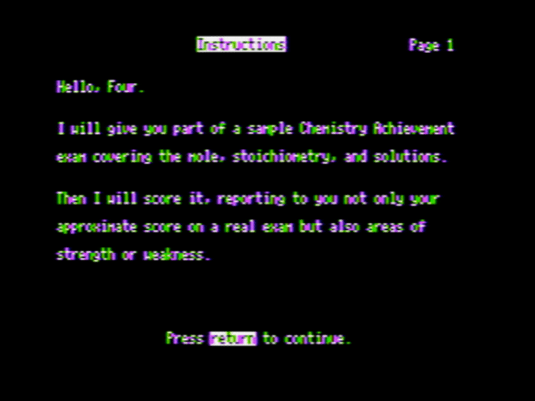 Chemistry Achievement I: Mathematics of Chemistry screenshot 4 of 6