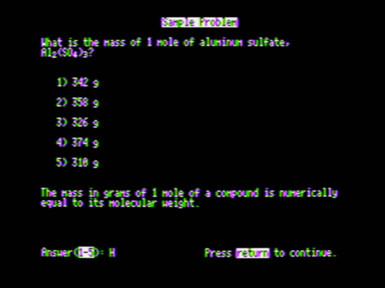 Chemistry Achievement I: Mathematics of Chemistry screenshot 6 of 6