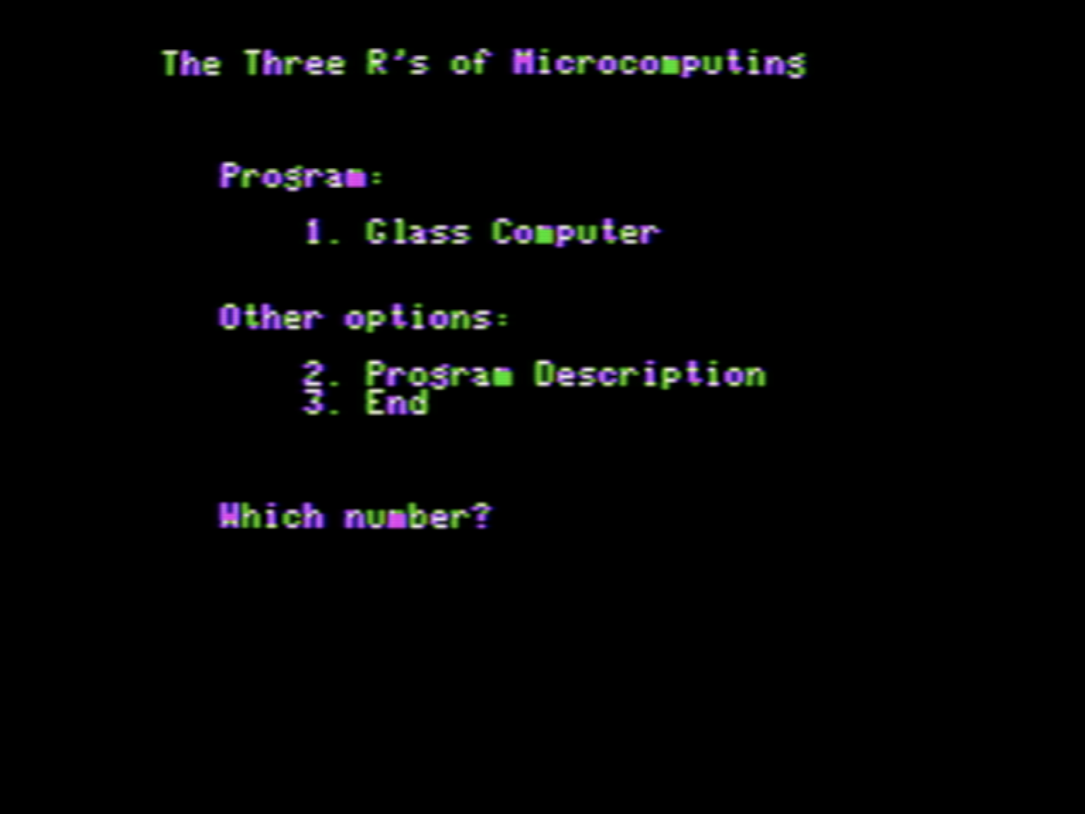 The Three Rs of Microcomputing screenshot 2 of 3
