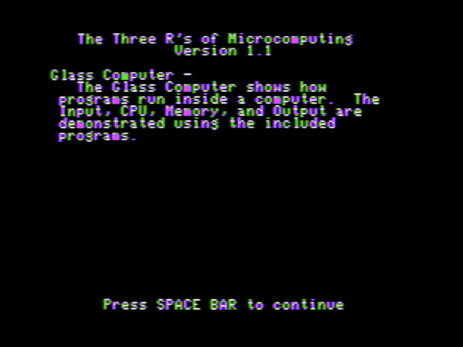 The Three Rs of Microcomputing screenshot 3 of 3