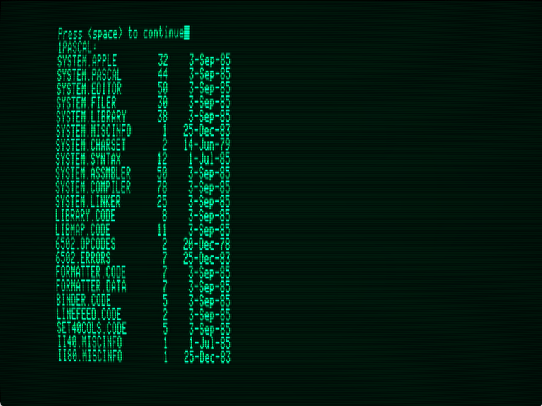 Apple Pascal screenshot 3 of 6