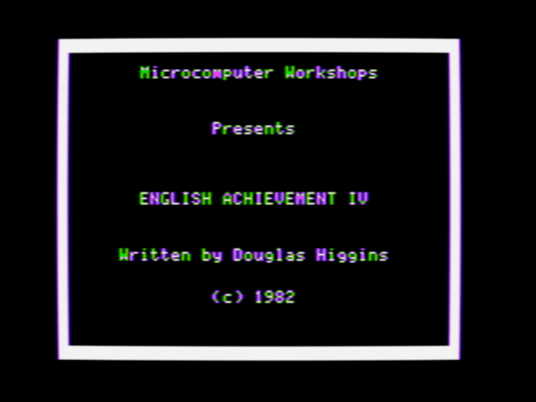 English Achievement IV screenshot 1 of 4
