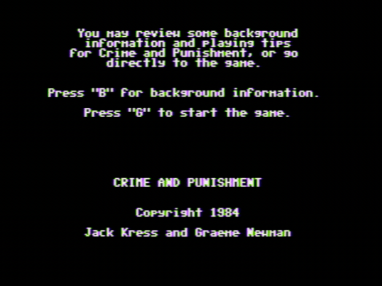 Crime and Punishment screenshot 2 of 4