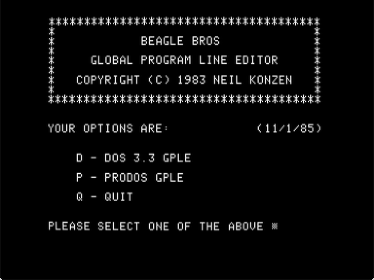 G.P.L.E. screenshot 1 of 3