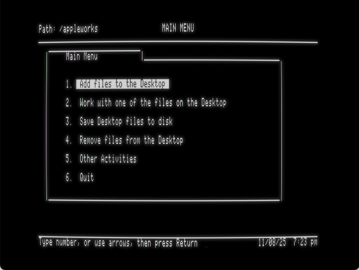 AppleWorks screenshot 3 of 4