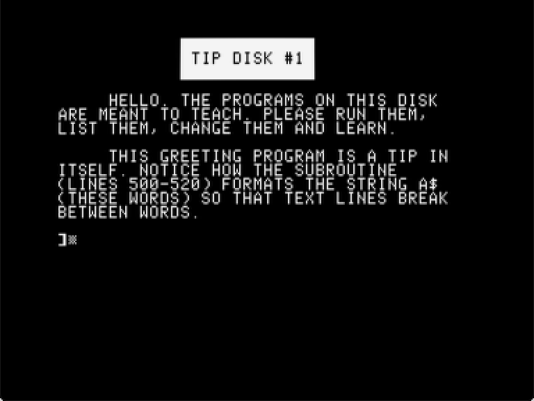 Tip Disk #1 screenshot 1 of 3