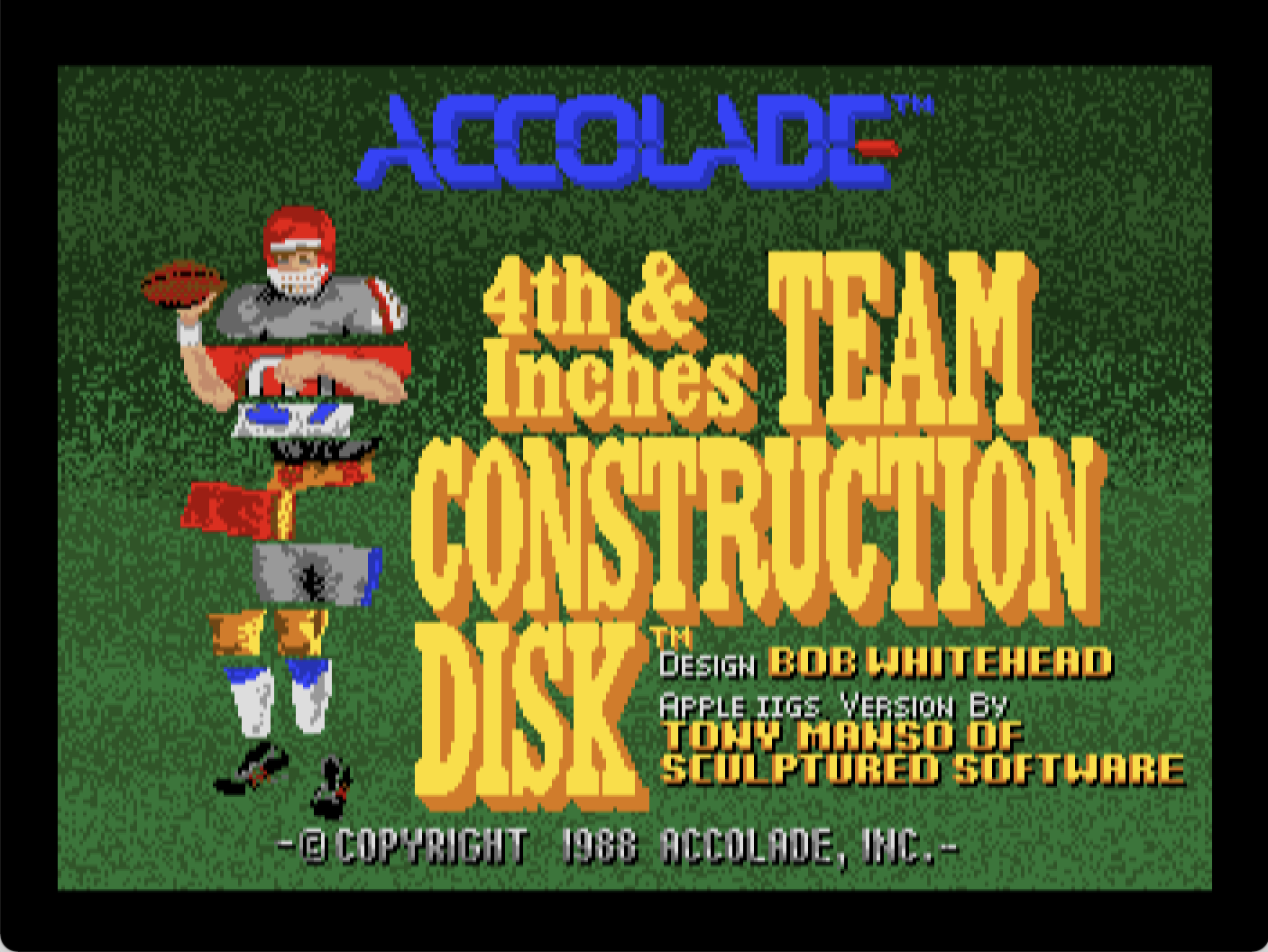 4th & Inches Team Construction Disk screenshot 1 of 4