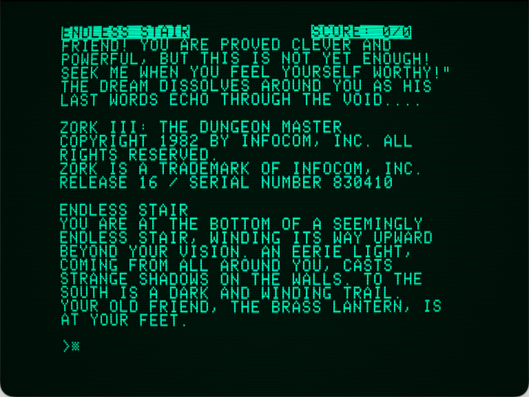 Zork III: The Dungeon Master screenshot 1 of 3