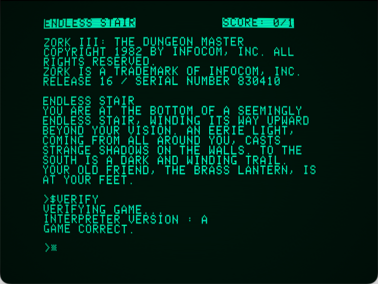 Zork III: The Dungeon Master screenshot 2 of 3