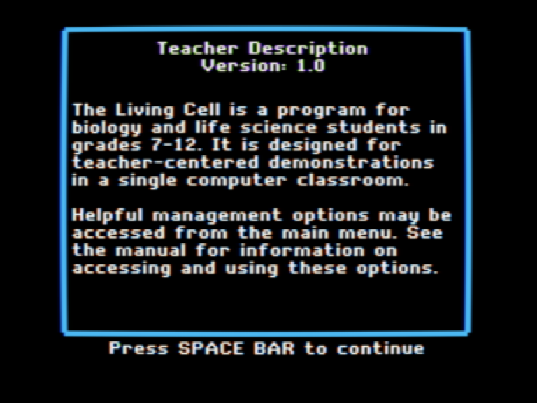 The Living Cell screenshot 3 of 5
