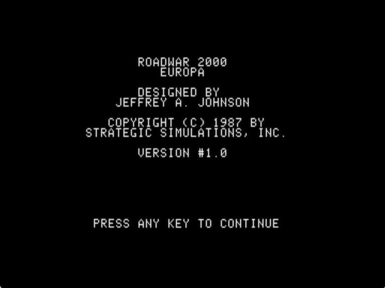 Roadwar 2000 Europa screenshot 2 of 3