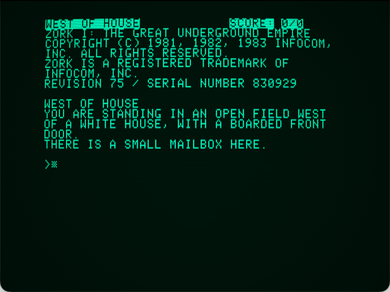 Zork I: The Great Underground Empire screenshot 1 of 3