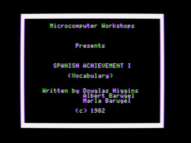 Spanish Achievement I: Vocabulary screenshot 1 of 4