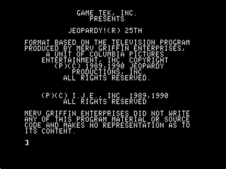 Jeopardy! 25th Anniversary Edition screenshot 2 of 5