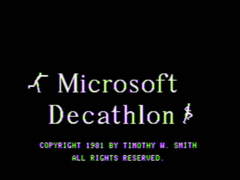 Microsoft Decathlon screenshot 1 of 3