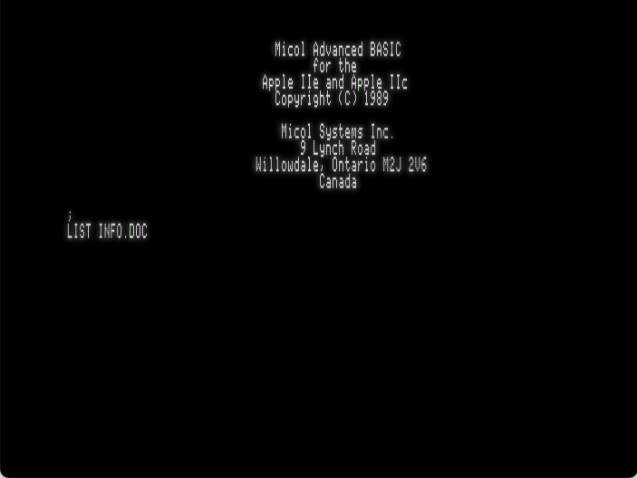 Micol Advanced BASIC screenshot 1 of 3