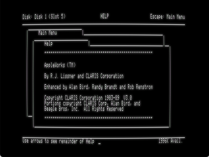 AppleWorks screenshot 4 of 4