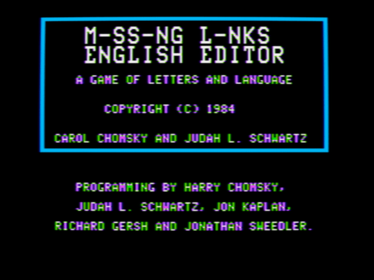 M-ss-ng L-nks: English Editor screenshot 1 of 4