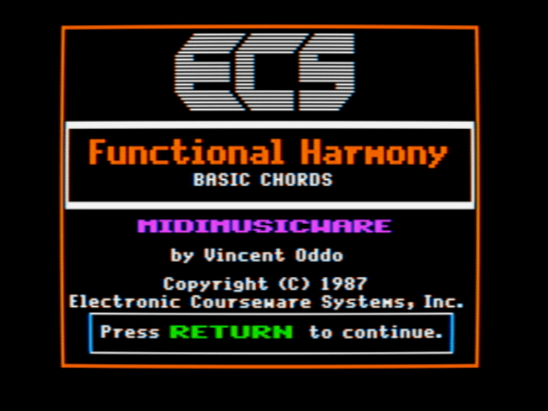 Functional Harmony: Basic Chords screenshot 1 of 3