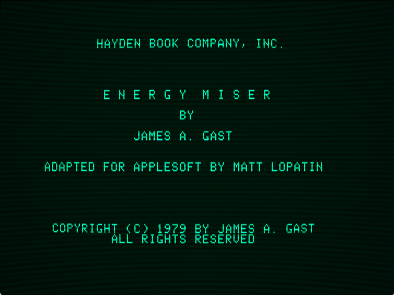 Energy Miser screenshot 1 of 3