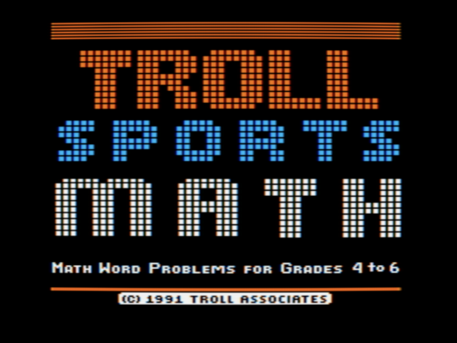 Troll Sports Math: Math Word Problems for Grades 4-6 screenshot 1 of 5