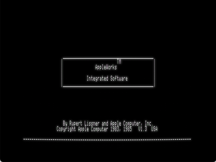 AppleWorks screenshot 1 of 3