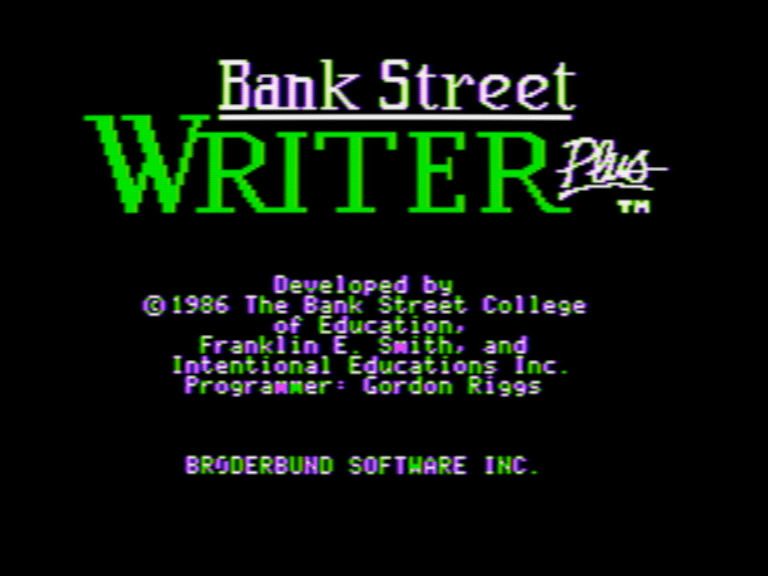 The Bank Street Writer Plus screenshot 1 of 3