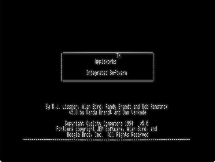 AppleWorks screenshot 1 of 6