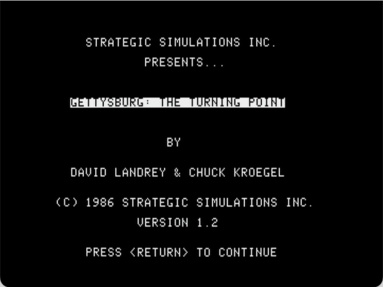 Gettysburg: The Turning Point screenshot 1 of 4
