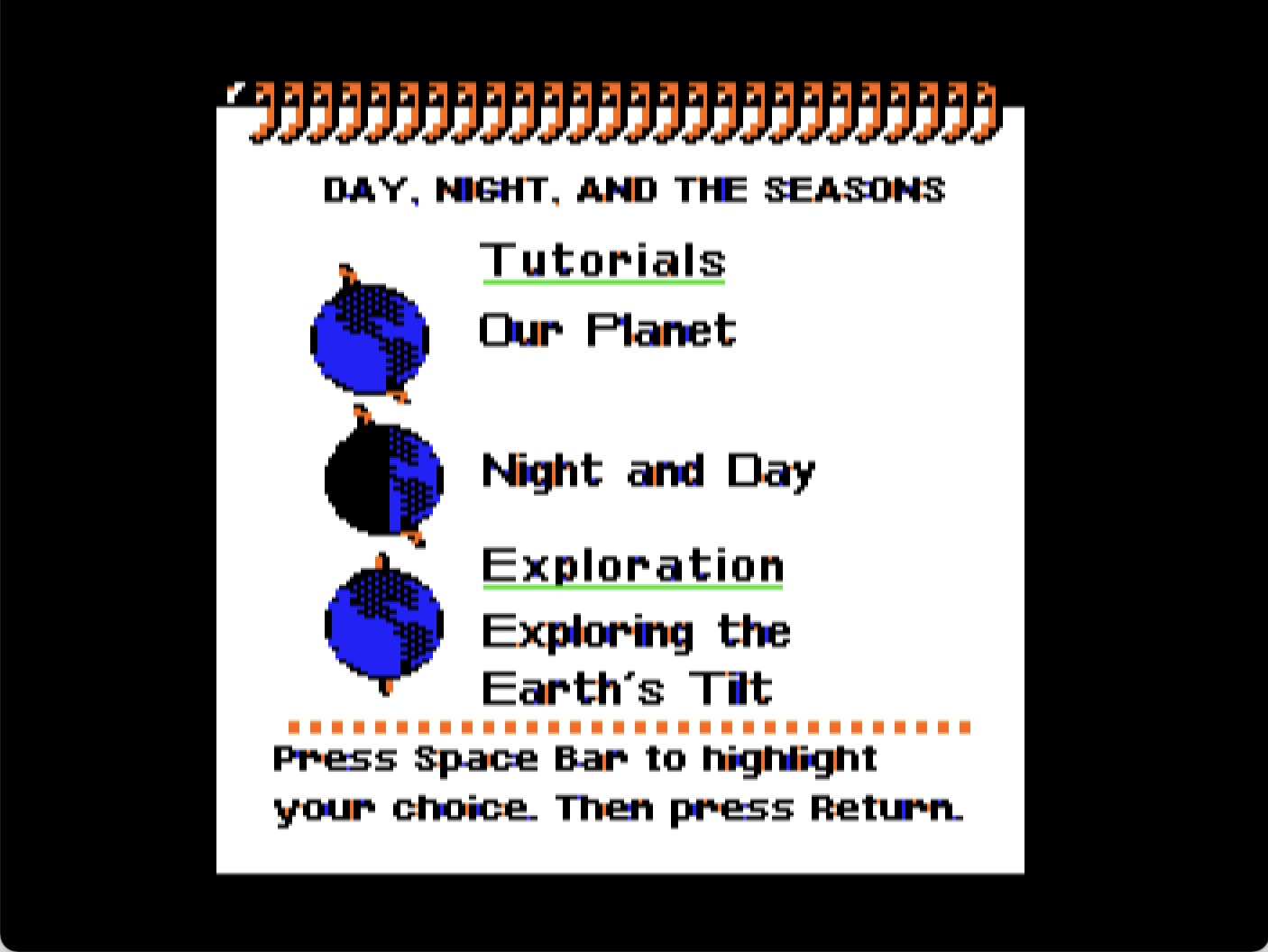 Science Explorers: Day, Night, and The Seasons screenshot 2 of 4