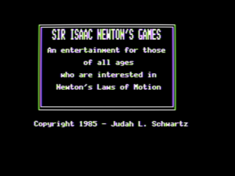 Sir Isaac Newton's Games screenshot 1 of 3