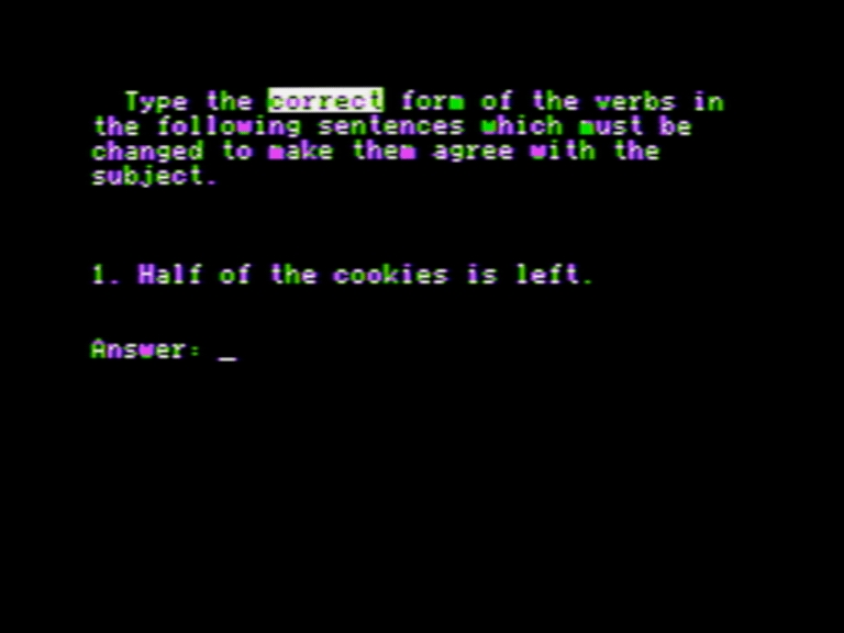 Agreement of Subject and Verb screenshot 3 of 3