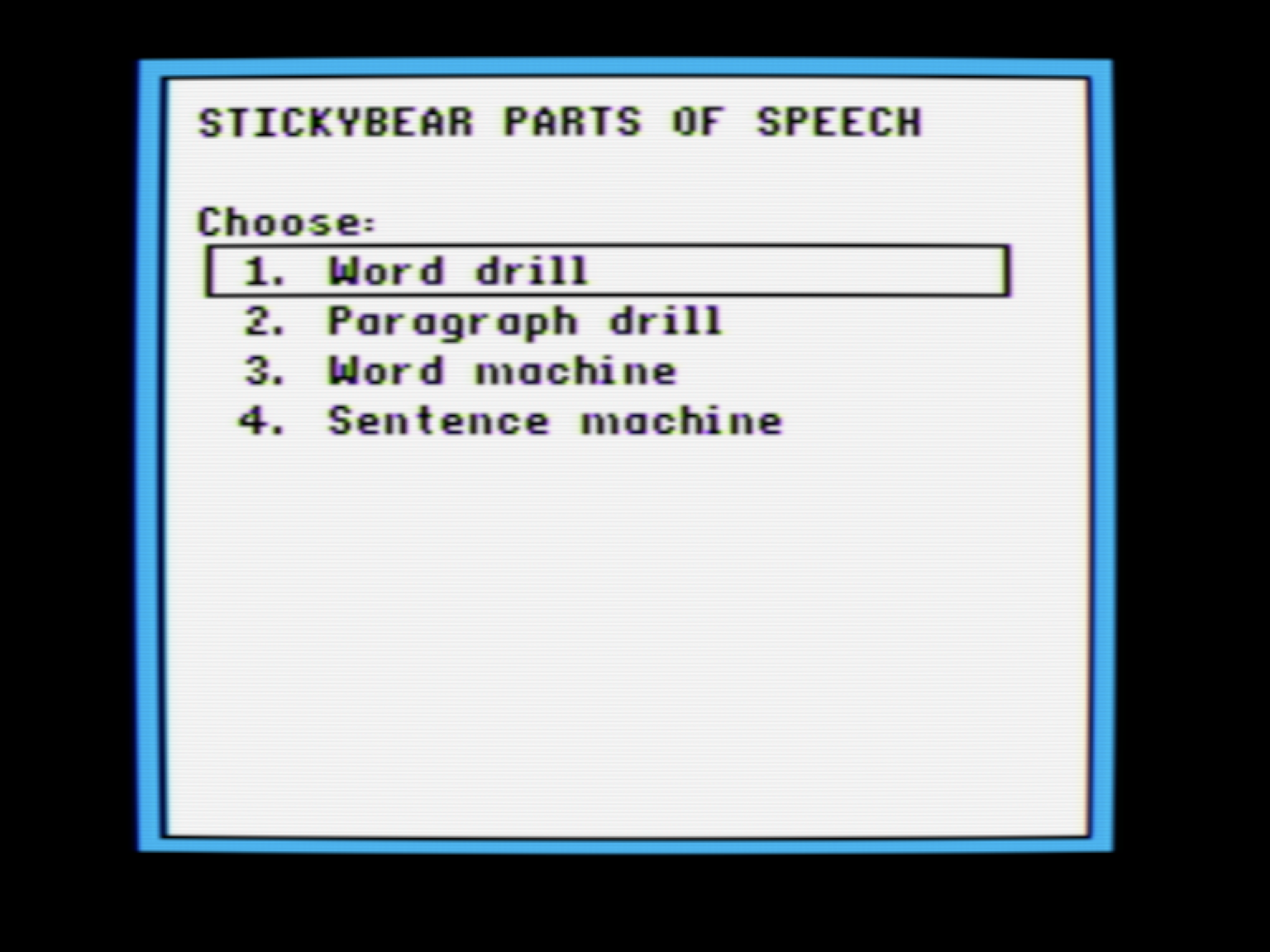 Stickybear Parts of Speech screenshot 2 of 3