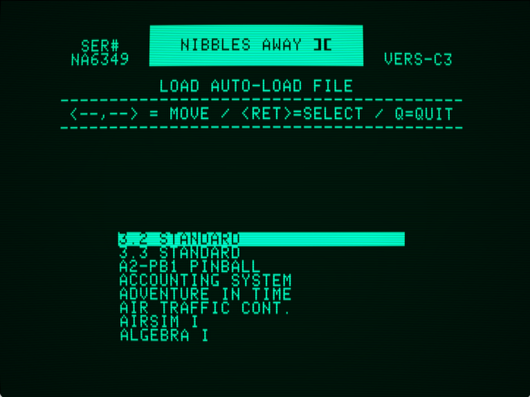 Nibbles Away ][ Auto-Load Files