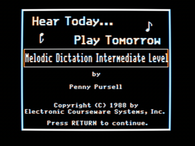 Melodic Dictation: Intermediate Level screenshot 1 of 3