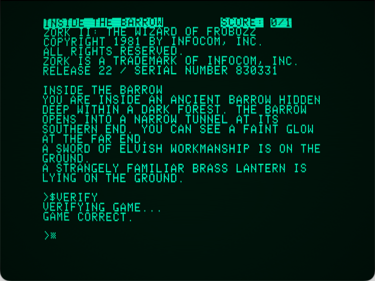 Zork II: The Wizard of Frobozz screenshot 2 of 3