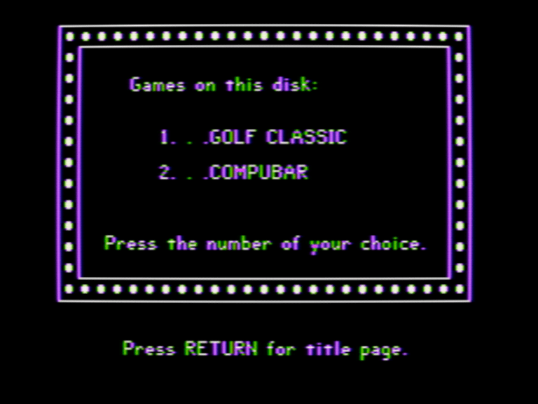 Golf Classic & Compubar screenshot 3 of 4