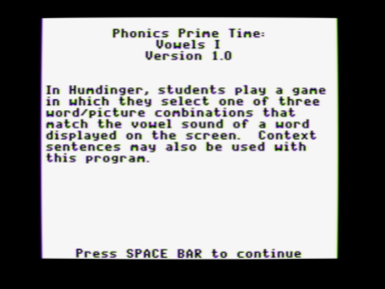 Phonics Prime Time: Vowels I screenshot 4 of 5