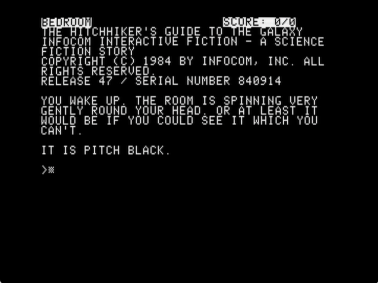 The Hitchhiker's Guide to the Galaxy screenshot 1 of 3