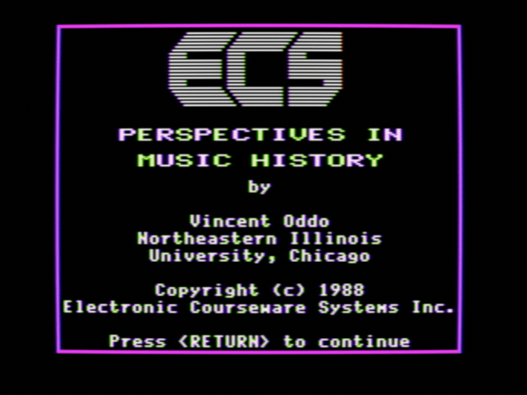 Perspectives in Music History screenshot 1 of 3