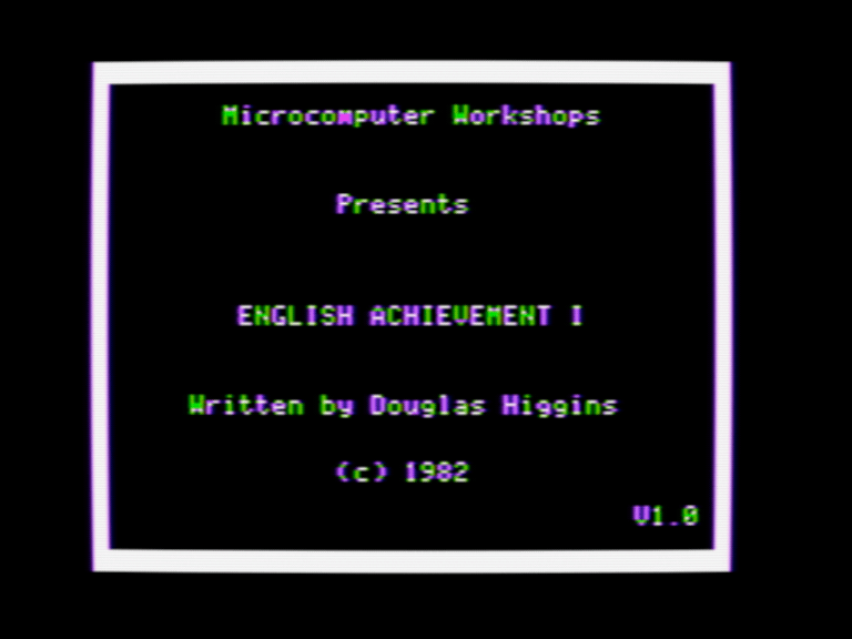 English Achievement I screenshot 1 of 4