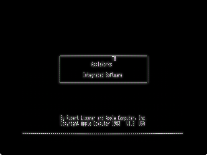 AppleWorks screenshot 1 of 3