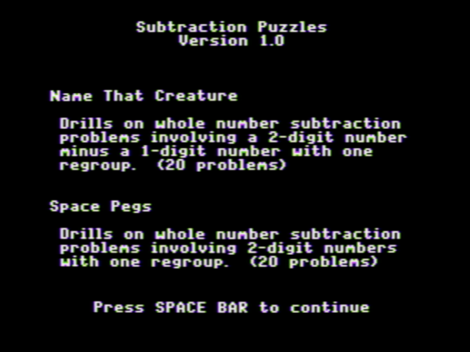 Subtraction Puzzles screenshot 3 of 3